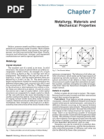 Metallurgy, Materials and Mechanical Properties