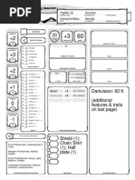 Darkvision: 60 Ft. (Additional Features & Traits On Last Page)