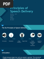 Principles of Speech Delivery: Click To Edit Master Title Style