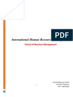 International Human Resource Management: School of Business Management