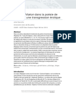 Le Genethliakon Dans La Poésie de Sulpicia, Une Transgression Érotique