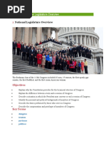 Lesson 1 National Legislature Overview