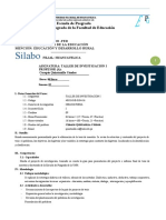 Silabo de Taller de Investigacion 1