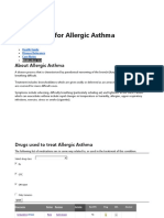 Medications For Allergic Asthma