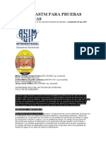 Normas Astm para Pruebas Mecánicas