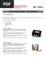 Application Guide - Tilt Sensors: 1.0 General Description