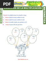 Ejercicios de Multiplicación para Segundo Grado de Primaria