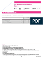 Lyphochek Assayed Chemistry Control Levels 1 and 2: Revision Date 2020-10-26 Indicates Revised Information