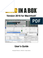 Band in A Box 2016 Mac Manual