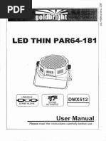 LED Thin PAR64 User Manual