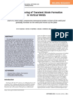 In-Situ Monitoring of Transient Strain Formation in Vertical Welds