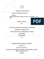 A Study On Comparative Analysis of Insurance Companies