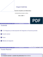 Integracion Por Descomposicion Del Integrando en Fracciones Parciales