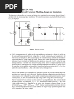 (ECEN 4797 and ECEN 5797) Two-Transistor Forward Converter: Modeling, Design and Simulations