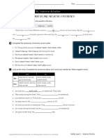 Simple Present: Affirmative and Negative Statements: Unit 6, Lesson 1, Page 56, Grammar Activities