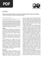 Static and Dynamic Evaluation of Calcium Carbonate Scale Formation and Inhibition