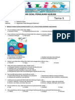 Soal Tematik Kelas 5 SD Tema 3 Subtema 1 Bagaimana Tubuh Mengolah Makanan Dan Kunci Jawaban