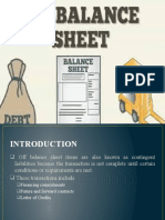 Off Balance Sheet