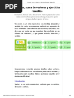 Vectores, Suma de Vectores y Ejercicios Resueltos - Matemóvil