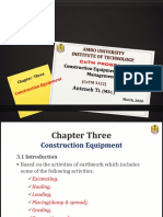 Chap 03 Construction Equipments. Ante