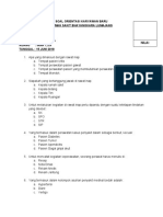 Soal Post Test Orientasi Khusus