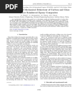 Comparison of Mechanical Behaviour of Carbon and Glass Fiber Reinforced Epoxy Composites