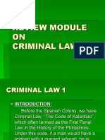 Review Module ON Criminal Law 1