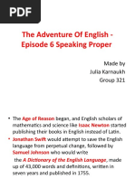 The Adventure of English - Episode 6 Speaking