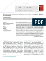 Experimental Measurements of Bubble Convection Models in Two-Phase