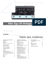 TC Electronic Alter Ego x4 Vintage Echo Manual French