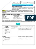 5 Ws and H Notes Sheet Unit 7 Civil War Done