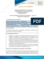 Guia de Actividades y Rúbrica de Evaluación - Tarea 2 - Métodos de Integración