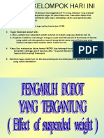 Effect of Suspended Weight