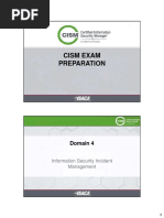 Cism Exam Preparation: Domain 4