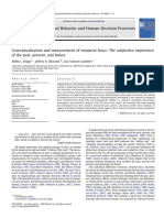 Shipp, Edwards and Lambert 2009 Conceptualization and Measurement of Temporal Focus The Subjective Experience of The Past, Present, and Future