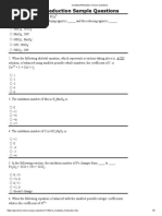 Oxidation - Reduction Choice Questions