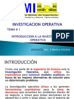 Tema 1 Introduccion Inv. Operativa