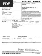 Bill of Lading - SINA107552