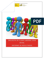 Informe Encuesta de Clima Laboral 2016