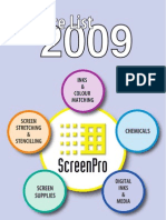 Screen Pro 2009 Price List PDF