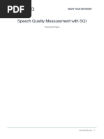 Speech Quality Measurements With SQI