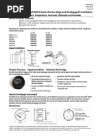 EG21 and EGS21 Series Electric Gage and Swichgage Installation