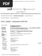 Matlab Programming For Numerical Computation - Unit 3 - Module 1 - Introduction To MATLAB