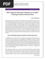 Who Supports National Populism in Georgia? Drawing Parallels With The West