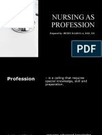 Nurse As A Profession