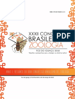 Anais e Resumos Do XXXII Congresso Brasileiro de Zoologia 2018