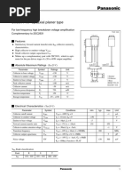 Silicon PNP Epitaxial Planer Type: Transistor