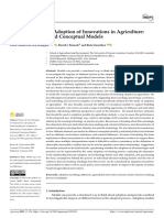 Agronomy: Understanding The Adoption of Innovations in Agriculture: A Review of Selected Conceptual Models