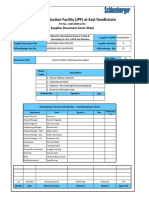 Jurassic Production Facility (JPF) at East Raudhatain: Supplier Document Cover Sheet