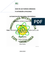 Universidad de Las Fuerzas Armadas Espe Extensión Latacunga: Automatización Industrial Mecatrónica